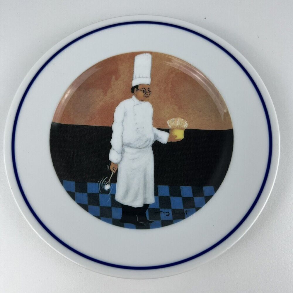 CHEF SERIES Salad Dessert Plate Williams Sonoma Guy Buffet “Chef Albert”